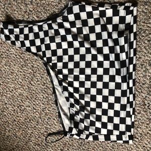 SHEIN one shoulder crop top